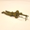 Vintage Airfix WWII Japanese Infantry 1:32 Scale Prone Soldier With Gun, Original 1970