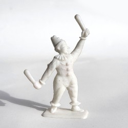 Vintage 54mm Circus Playset Juggling Clown Figure, Original 1960s