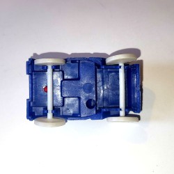 Vintage Playset Jeep With 50 Caliber Machine Gun Attached, Blue Soft Plastic
