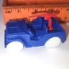 Vintage Playset Jeep With 50 Caliber Machine Gun Attached, Blue Soft Plastic