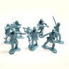 Marx Blue & Gray / Heritage / Civil War / ACW Playset Union Soldier 8 Figure Set in Satin Sheen Light Blue, Vintage Originals