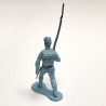 Marx Blue & Gray / Heritage / Civil War / ACW Playset Marching Soldier at Right Shoulder Arms, Satin Sheen Light Blue, Vintage