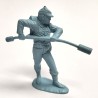 Marx Blue & Gray / Heritage / Civil War / ACW Playset Artillery Soldier, Satin Sheen Light Blue Vintage Original