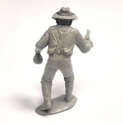 Marx 54mm Miners & Trappers, Pistol Wielding Miner, Vintage Original Playset Figure